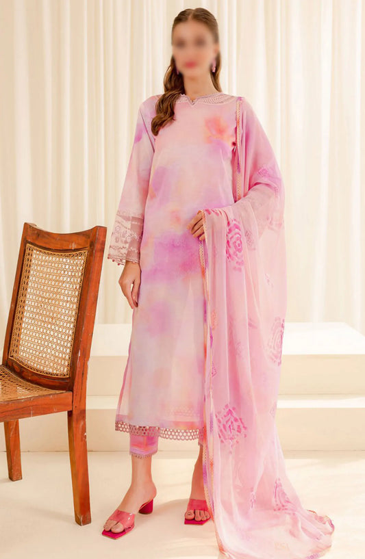 Farasha Printed Essentials Summer Collection 2024 - D 08 Peony