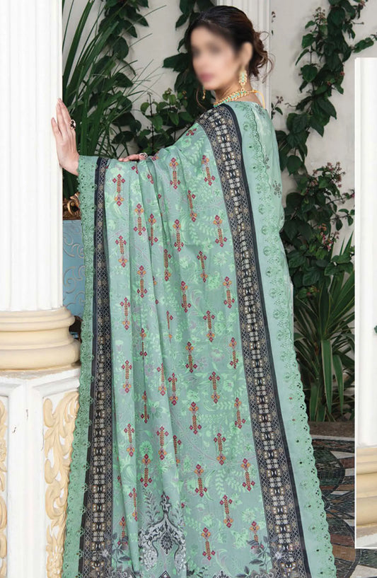 Mashaal Exclusive Digital Embroidered Collection 2024 - D-09