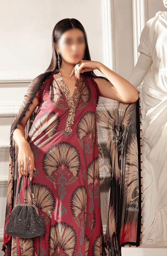 Maria B Unstitched M Prints Eid Edit Vol 02 - Design 09 B