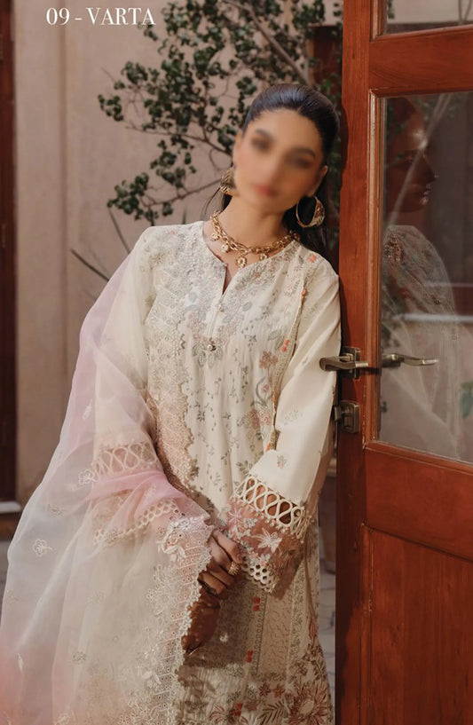 Xenia Farozaan Unstitched Lawn 2024 - D 09 VARTA