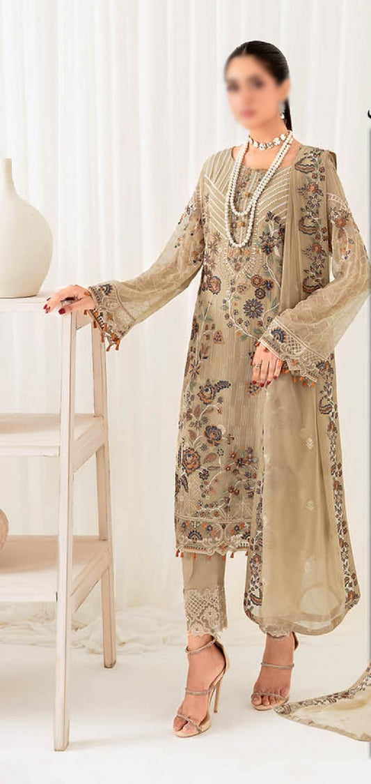 D 1001 Ramsha Rangoon Luxury Bamber Chiffon Collection Vol 10 2023