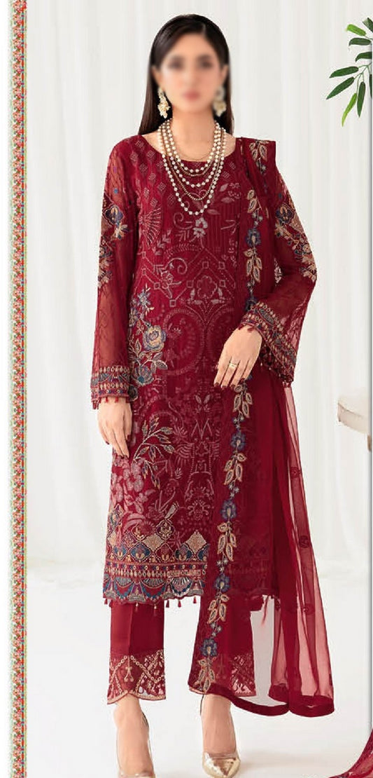 D 1004 Ramsha Rangoon Luxury Bamber Chiffon Collection Vol 10 2023