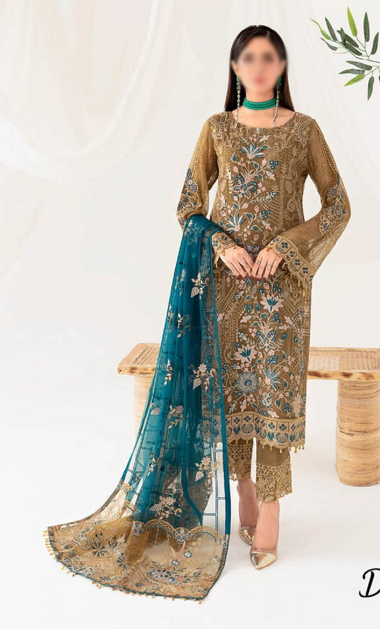 D 1012 Ramsha Rangoon Luxury Bamber Chiffon Collection Vol 10 2023