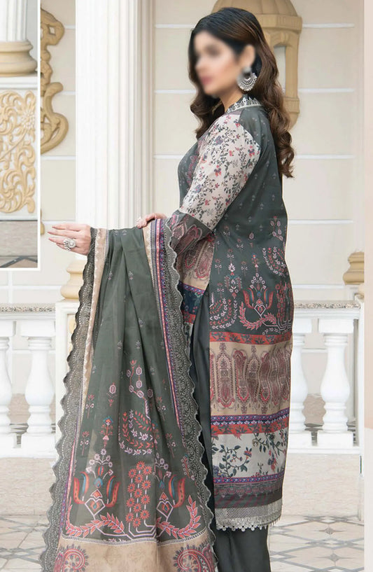 Mashaal Exclusive Digital Embroidered Collection 2024 - D-10
