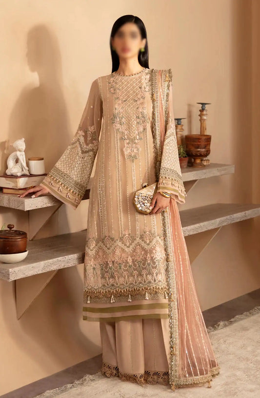 Xenia Raahi Unstitched Luxury Collection 2024 - D 10 TOYAM