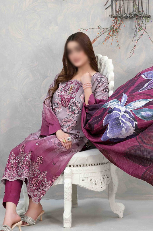 SAKEEZA VOL II Daman Embroidered Digital with Diamond Dupatta Collection 2023 - D 1153