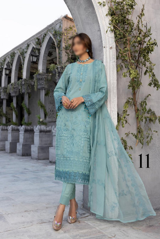 Design 11 Jaan-e-Tamanna Premium Embroidered Swiss Collection 2023
