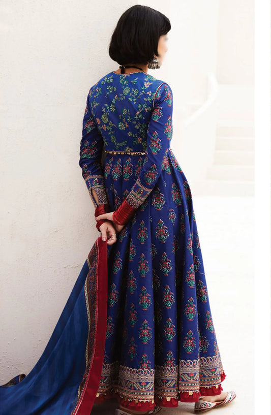 Zara ShahJahan Unstitched Lawn SS Collection 2024 - D 11 A ANARKALI