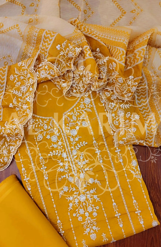 Bin Saeed Unstitched Embroidered Lawn Collection 2024 - D 122