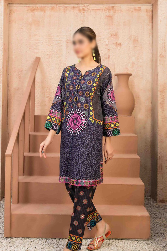 PETRA Stitched Printed Viscose Kurti with Printed Trouser Collection Vol 02 - D 1261