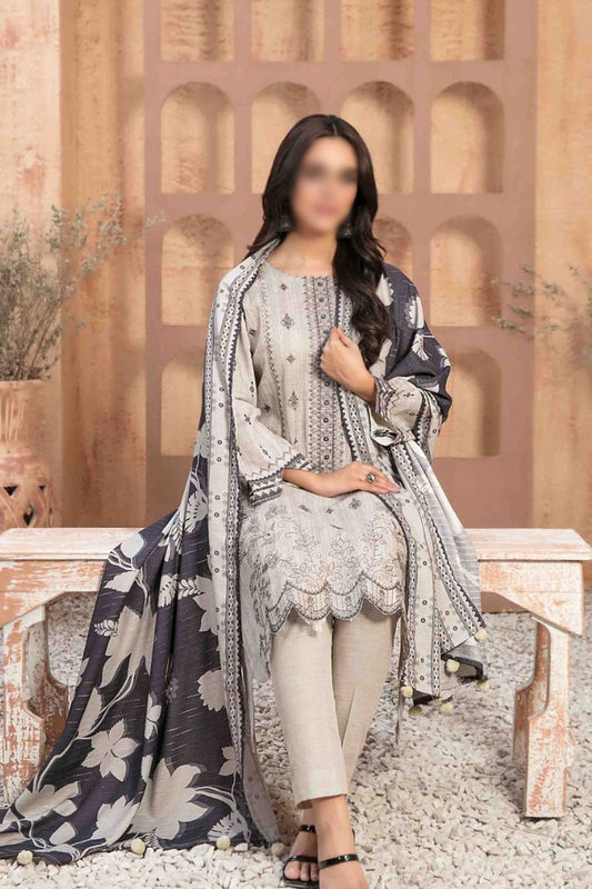 Noriza - Embroidered Digital Khaddar Collection - D 1302