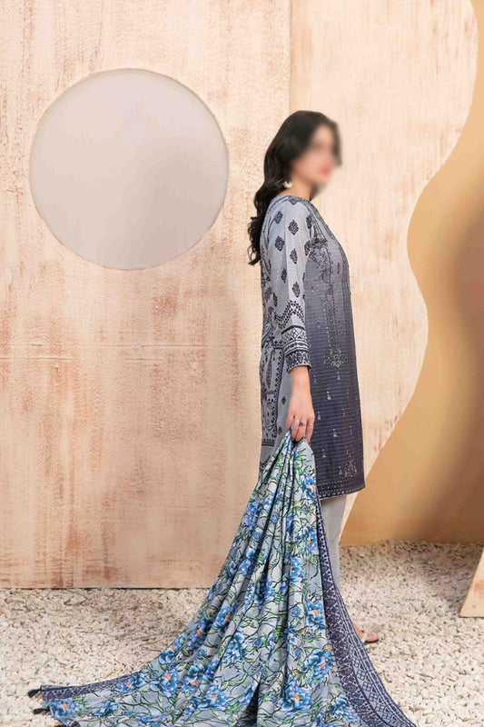 Noriza - Embroidered Digital Khaddar Collection - D 1308