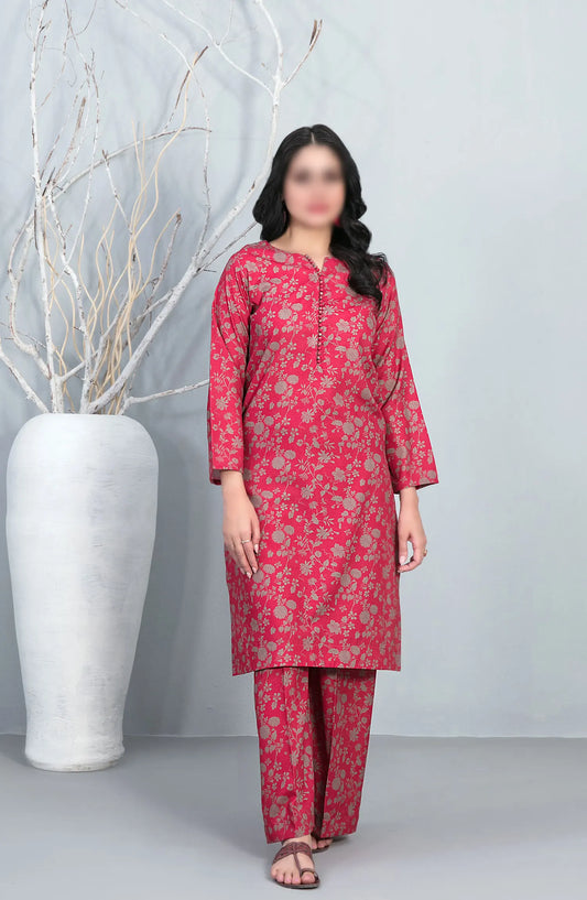 Perkha - Stitched Digital Printed Swiss 2pcs Collection 2024 - D 1491