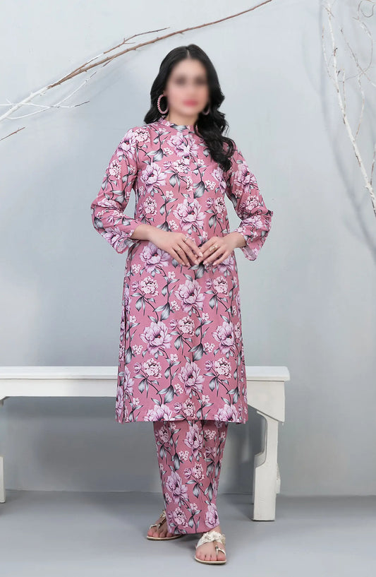 Perkha - Stitched Digital Printed Swiss 2pcs Collection 2024 - D 1495