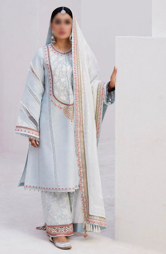 Zara ShahJahan Unstitched Lawn SS Collection 2024 - D 15 B DILARA