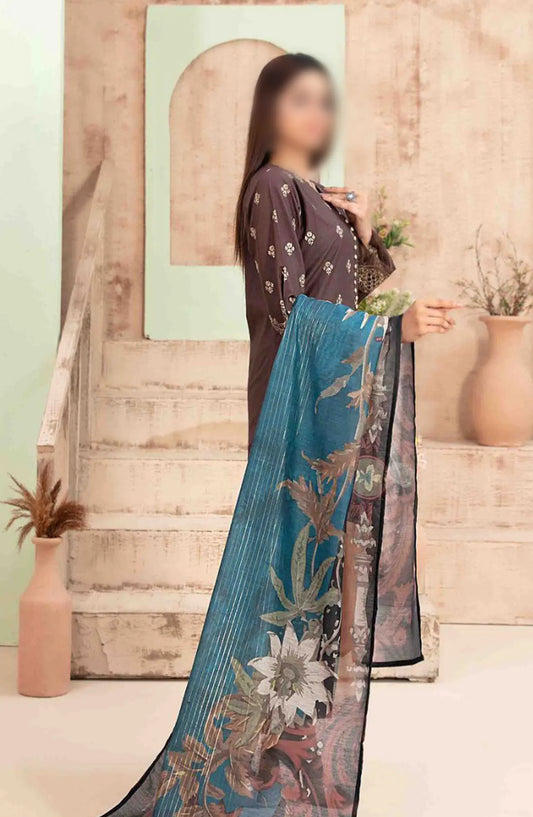 Ria - Stitched Schiffli Lawn Collection 2024 - D 1863