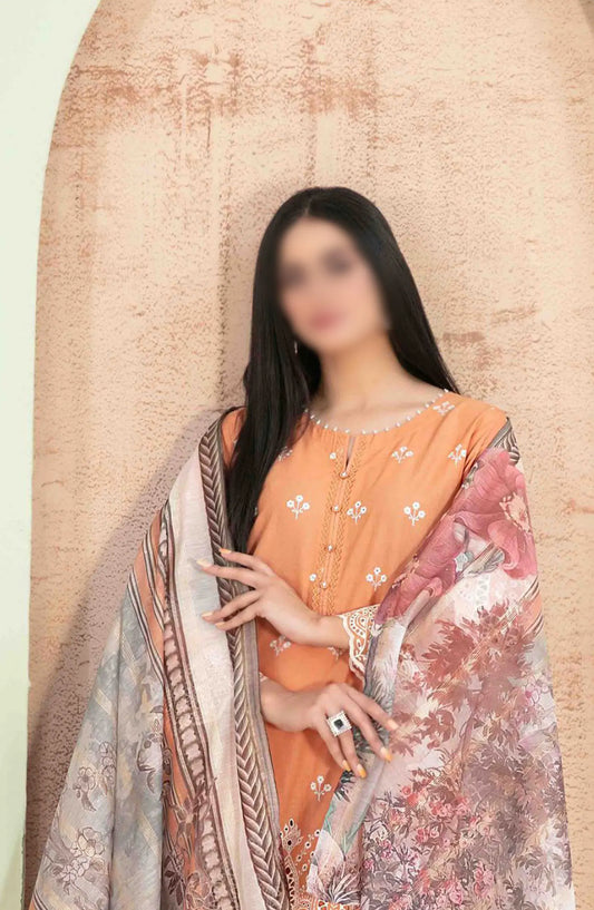 Ria - Stitched Schiffli Lawn Collection 2024 - D 1865