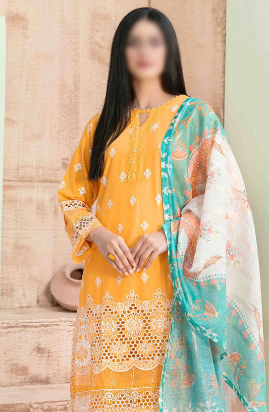 Ria - Stitched Schiffli Lawn Collection 2024 - D 1867