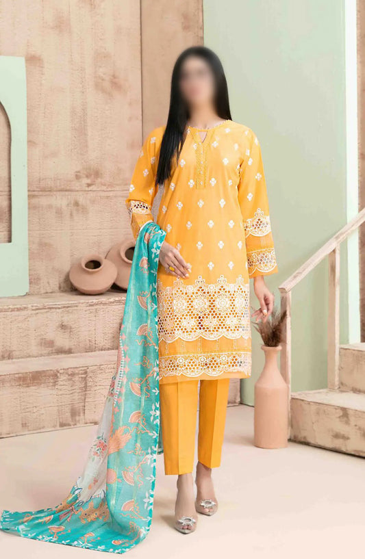 Ria - Stitched Schiffli Lawn Collection 2024 - D 1867