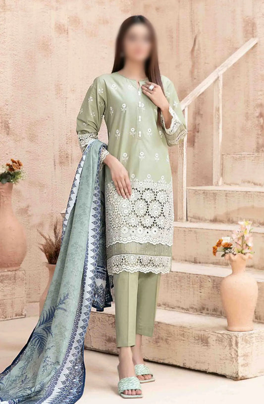 Ria - Stitched Schiffli Lawn Collection 2024 - D 1868