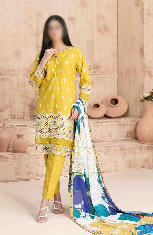 Ria - Stitched Schiffli Lawn Collection 2024 - D 1871