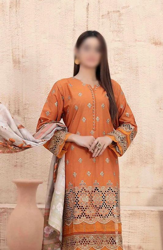 Ria - Stitched Schiffli Lawn Collection 2024 - D 1873