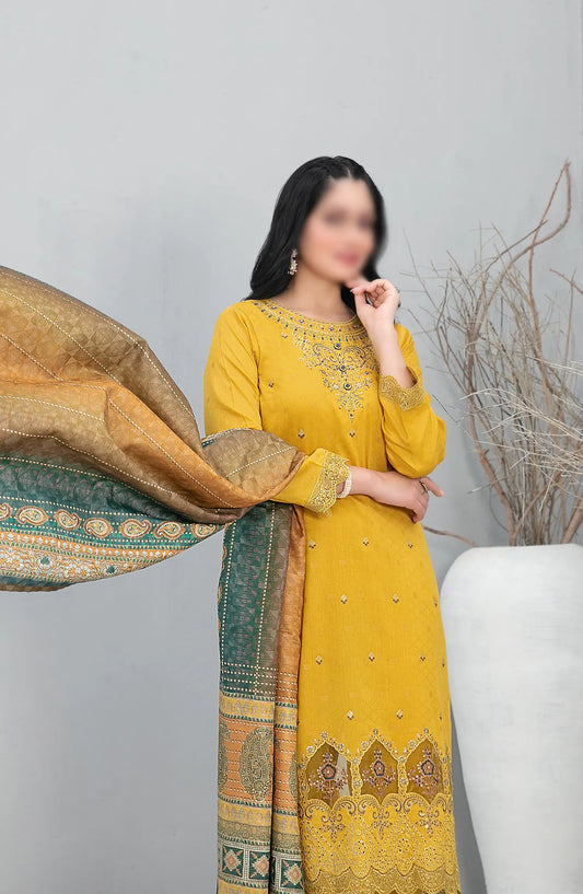 Neeshay - Laserkari Embroidered Jacquard Lawn Collection 2024 - D 2002