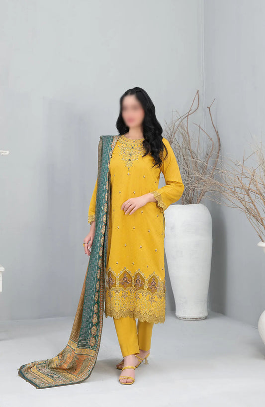 Neeshay - Laserkari Embroidered Jacquard Lawn Collection 2024 - D 2002