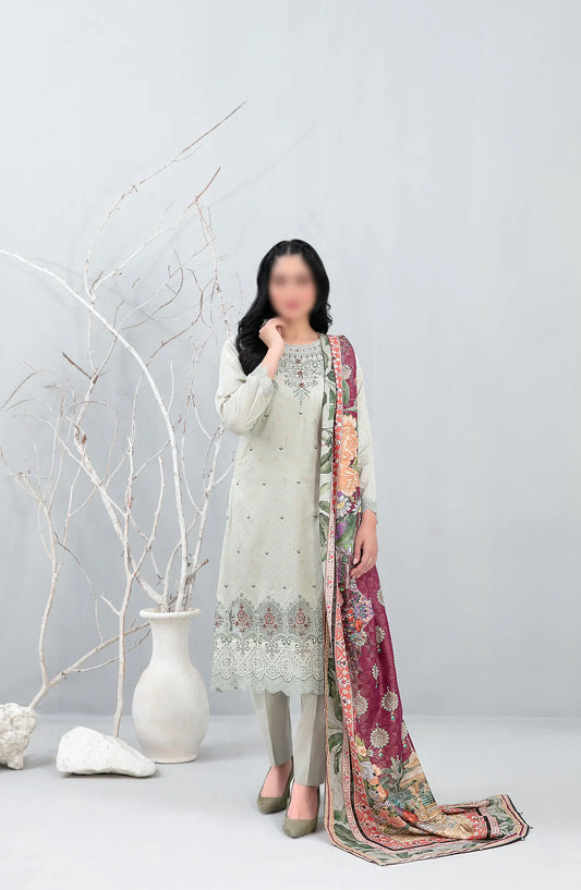 Neeshay - Laserkari Embroidered Jacquard Lawn Collection 2024 - D 2007
