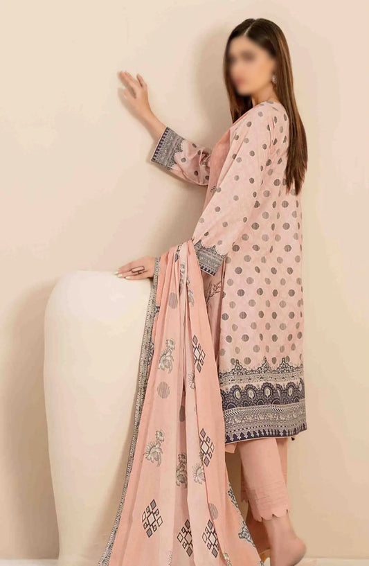 Faria - Embroidered Digital Printed Lawn Collection 2024 - D 2038