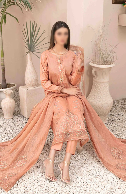 Zenel - Fancy Embroidered Jacquard Lawn Collection 2024 - D 2162