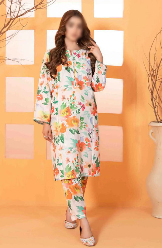 Amsal - Stitched Digital Printed 2pcs Collection with Khussa - D 2757