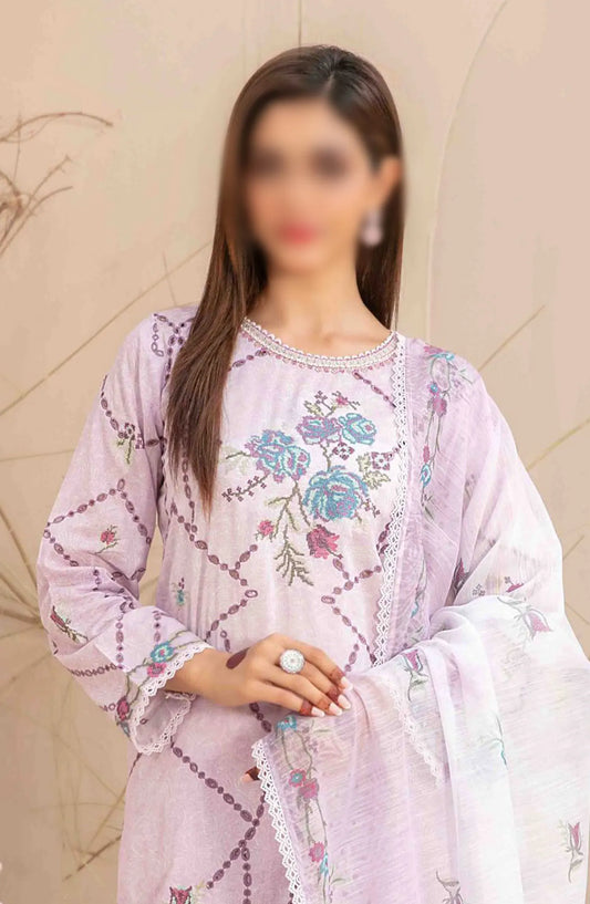 Mahlaa VOL II - Stitched Embroidered Lawn Collection - D 2784