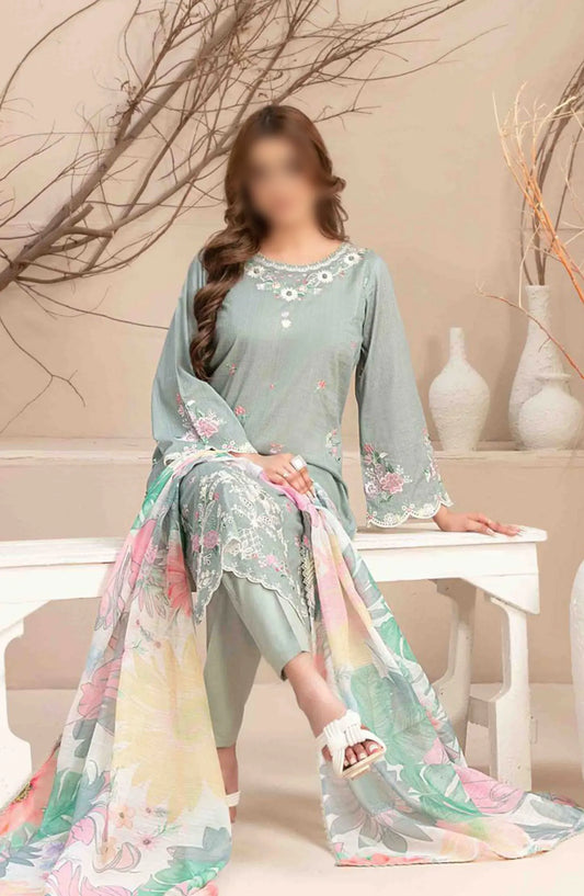 Mahlaa VOL II - Stitched Embroidered Lawn Collection - D 2787