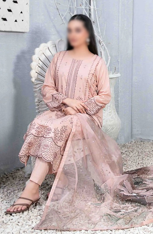 Mazal - Embroidered Slub Lawn with Fancy Dupatta Collection - D 2905