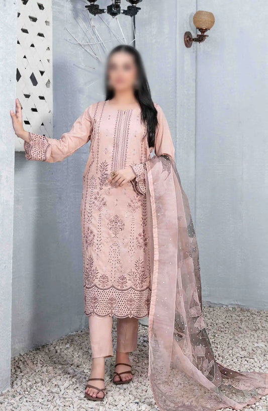 Mazal - Embroidered Slub Lawn with Fancy Dupatta Collection - D 2905