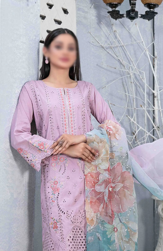 Mazal - Embroidered Slub Lawn with Fancy Dupatta Collection - D 2907