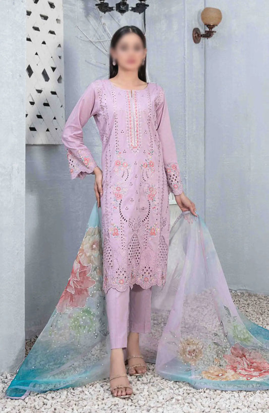 Mazal - Embroidered Slub Lawn with Fancy Dupatta Collection - D 2907