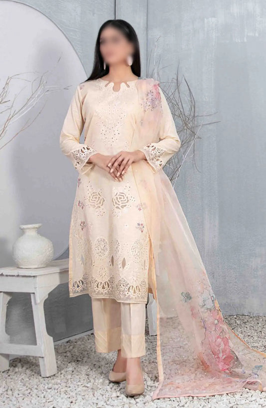 Mazal - Embroidered Slub Lawn with Fancy Dupatta Collection - D 2911