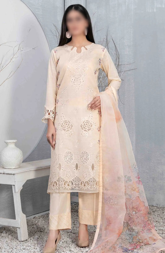 Mazal - Embroidered Slub Lawn with Fancy Dupatta Collection - D 2911