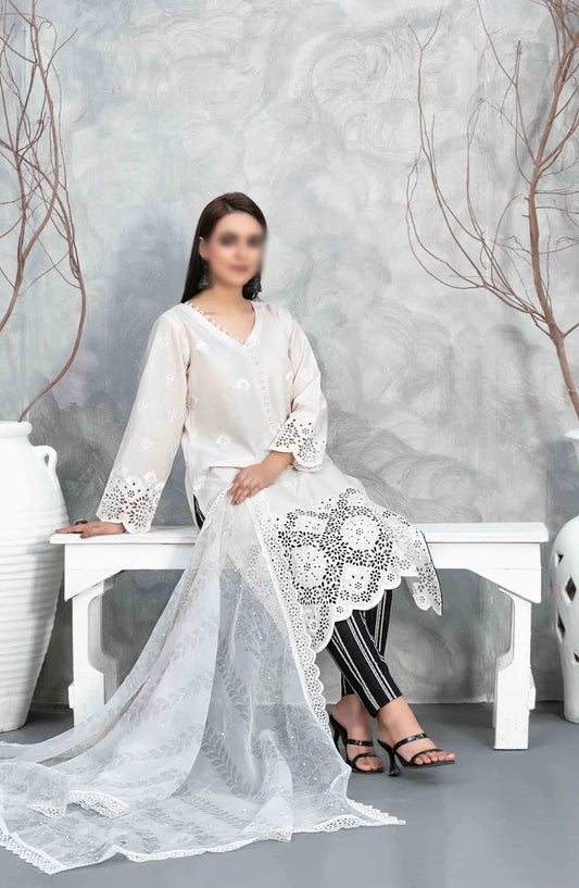 Samar - Schiffli Embroidered Lawn Collection - D 2928