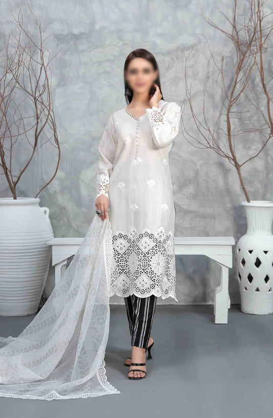 Samar - Schiffli Embroidered Lawn Collection - D 2928