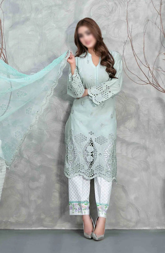 Samar - Schiffli Embroidered Lawn Collection - D 2929