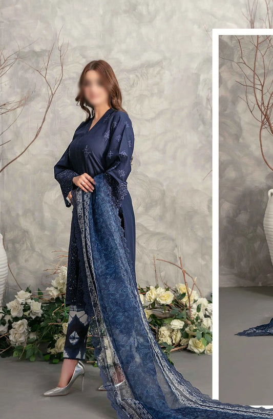 Samar - Schiffli Embroidered Lawn Collection - D 2930