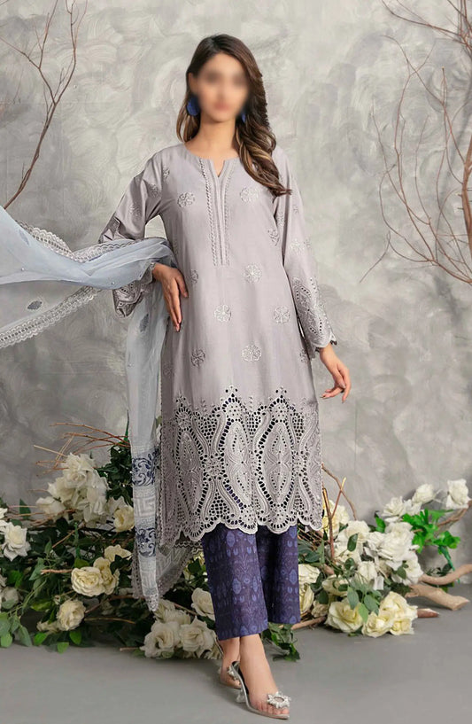 Samar - Schiffli Embroidered Lawn Collection - D 2931