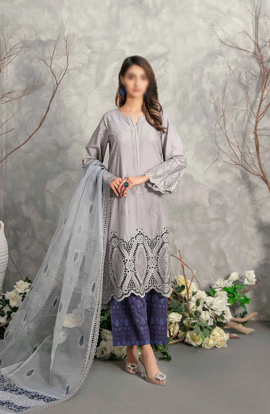 Samar - Schiffli Embroidered Lawn Collection - D 2931