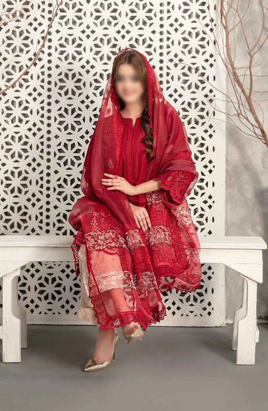 Samar - Schiffli Embroidered Lawn Collection - D 2933