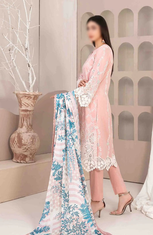 Mehri - Stitched Embroidered Lawn Collection Vol 01 - D 3069
