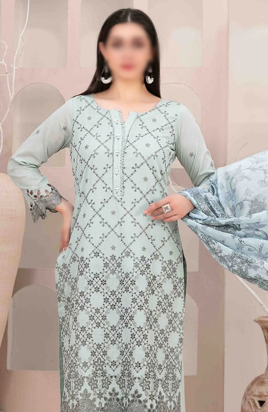 Mehri - Stitched Embroidered Lawn Collection Vol 02 - D 3070