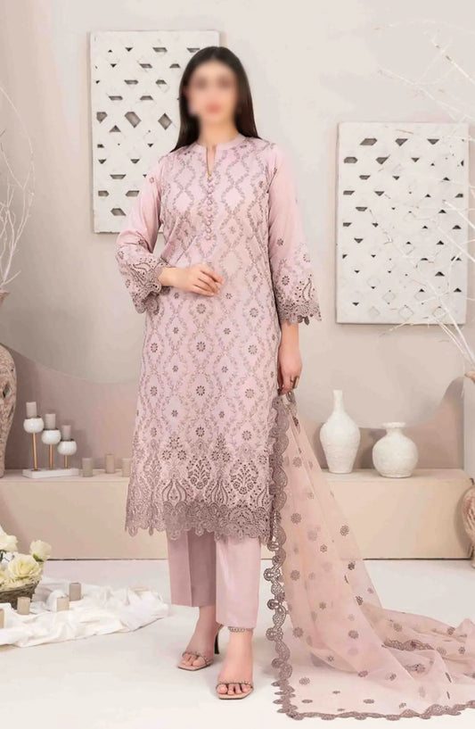 Mehri - Stitched Embroidered Lawn Collection Vol 02 - D 3072